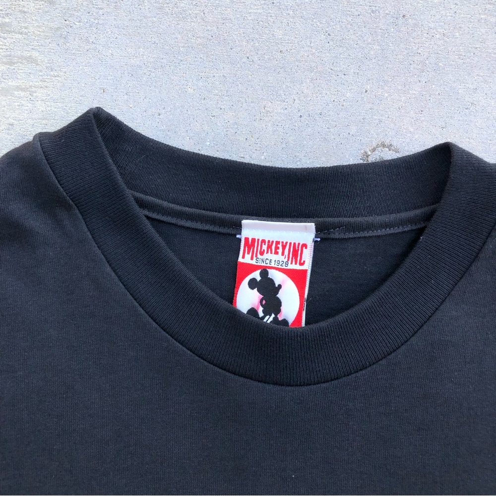 Vtg Disney Tomorrowland Pluto Cartoon Graphic Black Mickey Inc Tee - Size Small - Picture 6 of 9